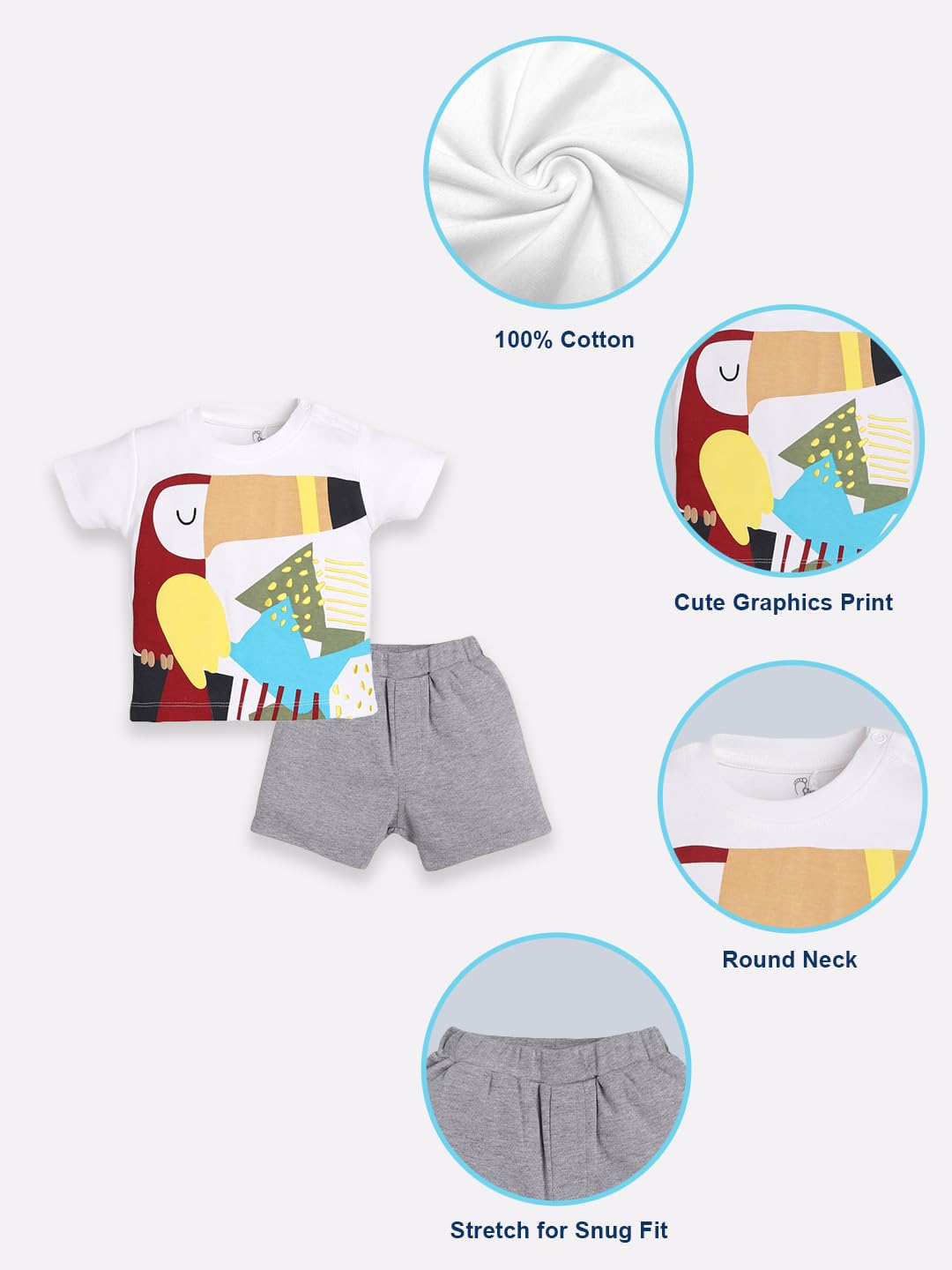 BABY GO Conjunto de ropa unisex para bebé