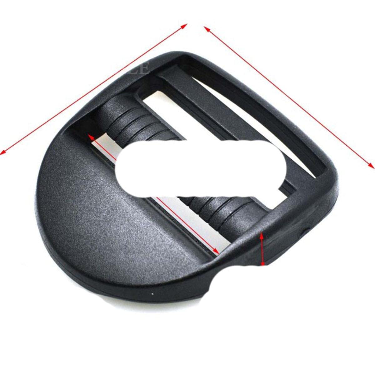 Cerradura de escalera de plástico deslizante hebilla ajustable para mochila táctica correas bolsa piezas Hardware-500pcs, tamaño de la correa 38mm