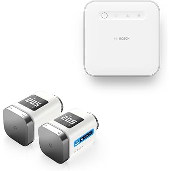 Bosch Smart Home Smart Radiator Thermostat Starter Set 1x Controller II 2x Radiator Thermostat II [+M] Anthracite