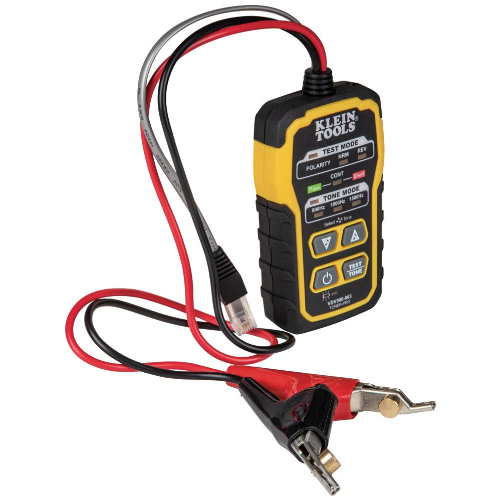 Klein Tools VDV500-063 Wire Tracer Tone Generator Continuity Tester for Ethernet, Internet, Telephone, Speaker, Coax, Video, and Data Cables RJ45, RJ11, RJ12 — Amazon image 8