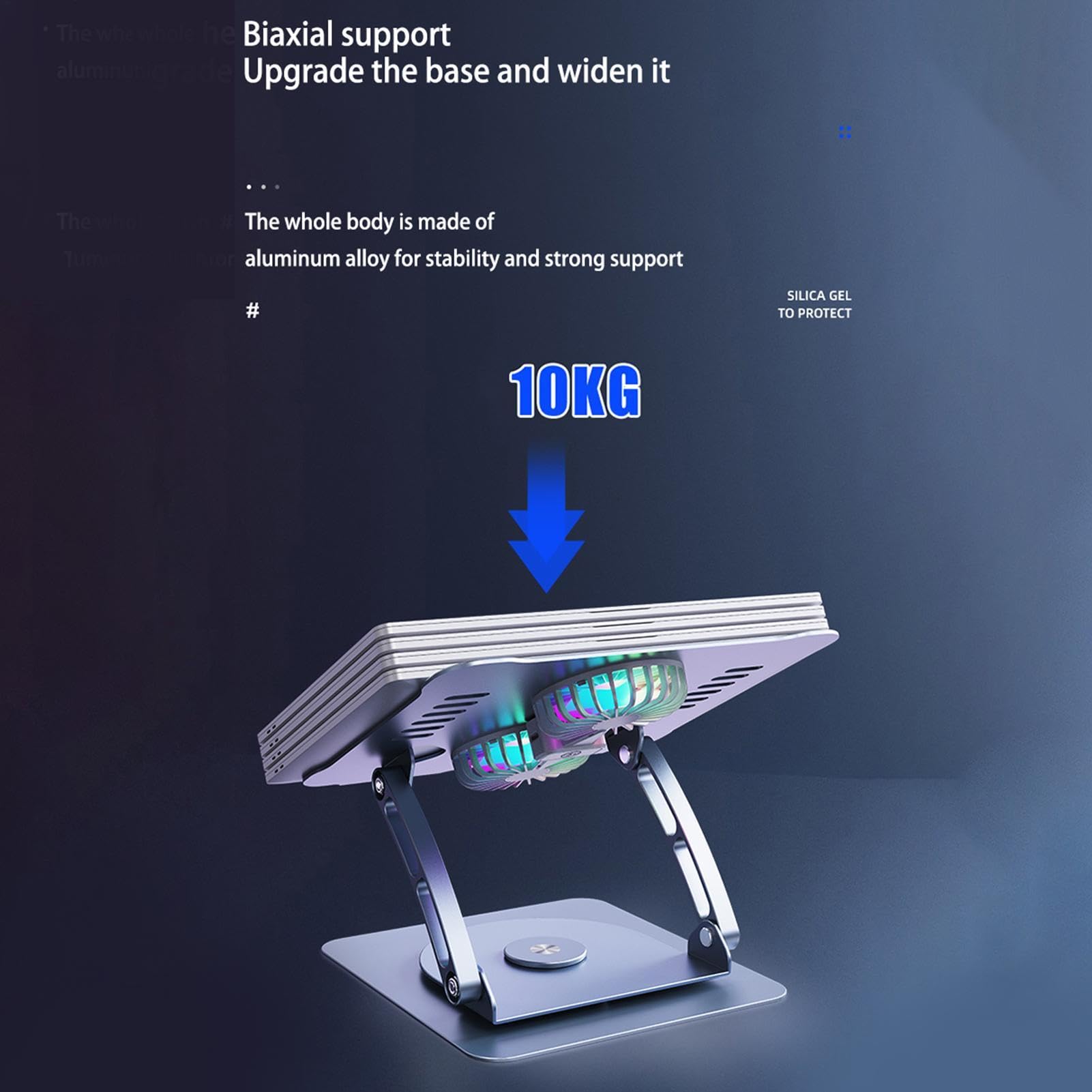 Elevador de computadora portátil ergonómico, Soporte de computadora | Elevar el portátil de