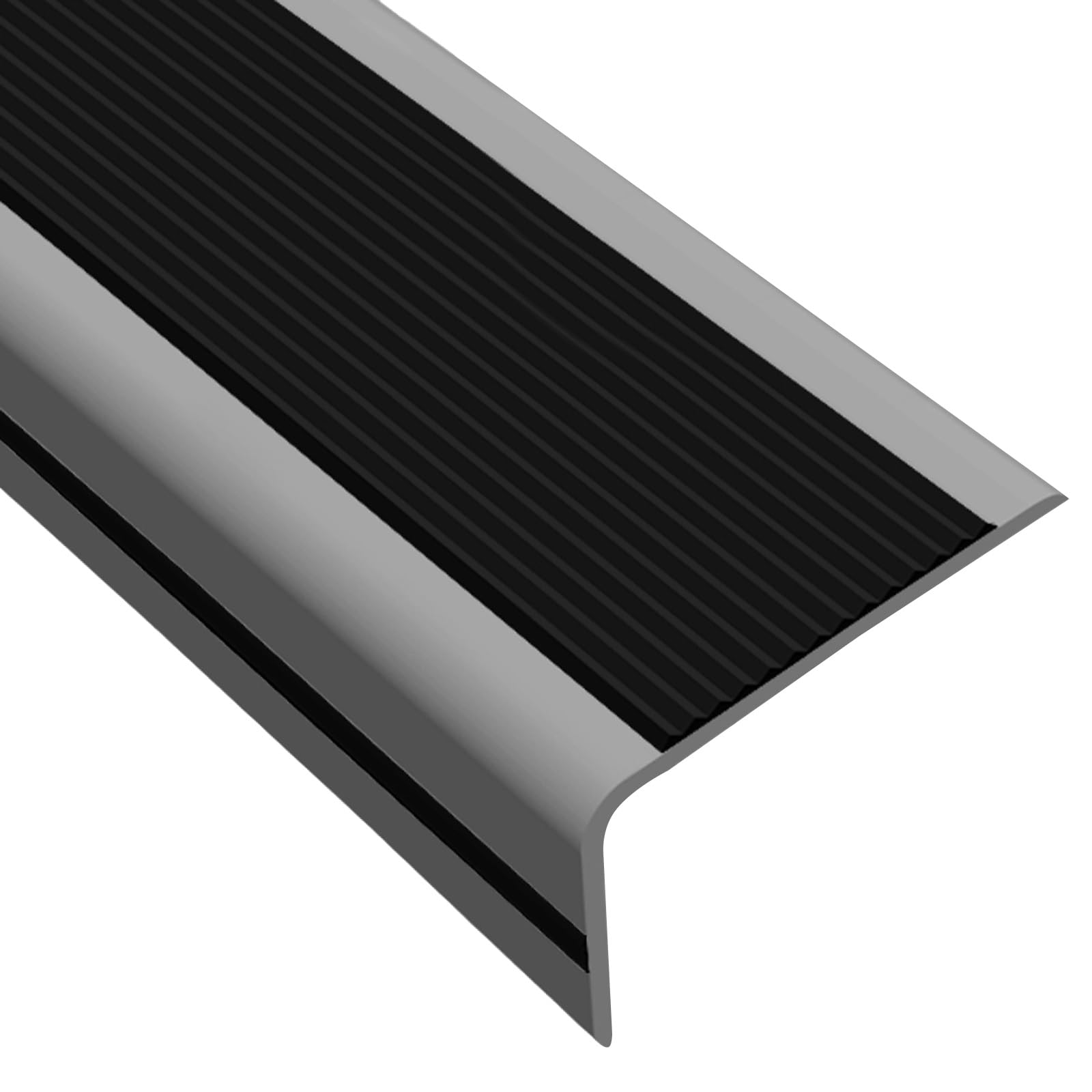 Tira De Vinilo Autoadhesiva Antideslizante Para Escalera, Borde De Escalera De Goma De PVC, Perfil De Borde De Escalera Autoadhesivo, Perfil De ÁNgulo De La Nariz De La Escalera, Cantonera Protector(W