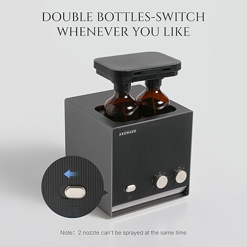 Miniatura 2 de Smart Aroma Difusor de aceite esencial sin agua de doble aroma, máquina de aire de aroma Cold Air Tech para 2000 pies cuadrados, 2 difusores de 6.8