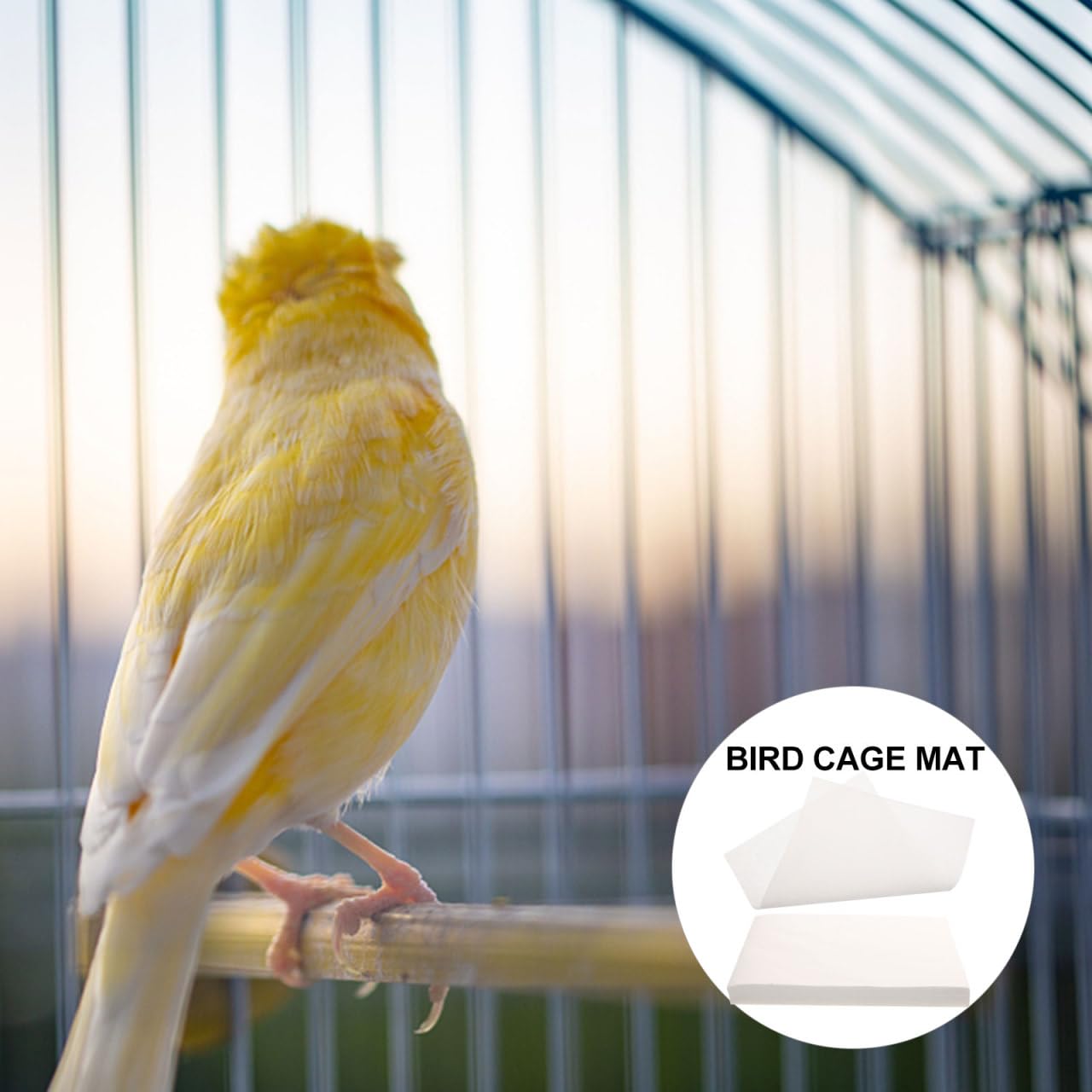 minkissy Doublure De Cage Oiseau Absorbante Non Tissé 13.78X9.84In Jetable Tapis Hygiénique Respirant pour Perroquet Protection Quotidienne