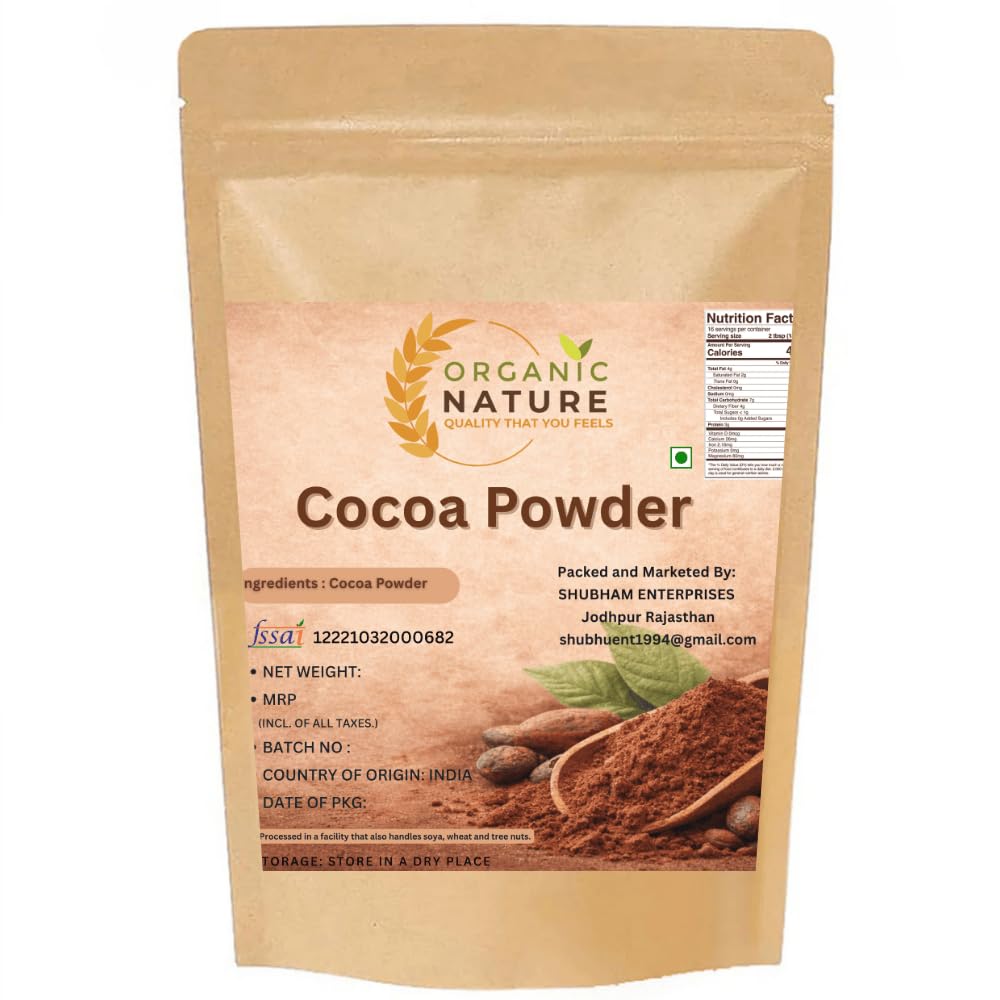 Cocoa Powder 250gm| Unsweetened Pure Cocoa for Baking, Hot Chocolate & Desserts