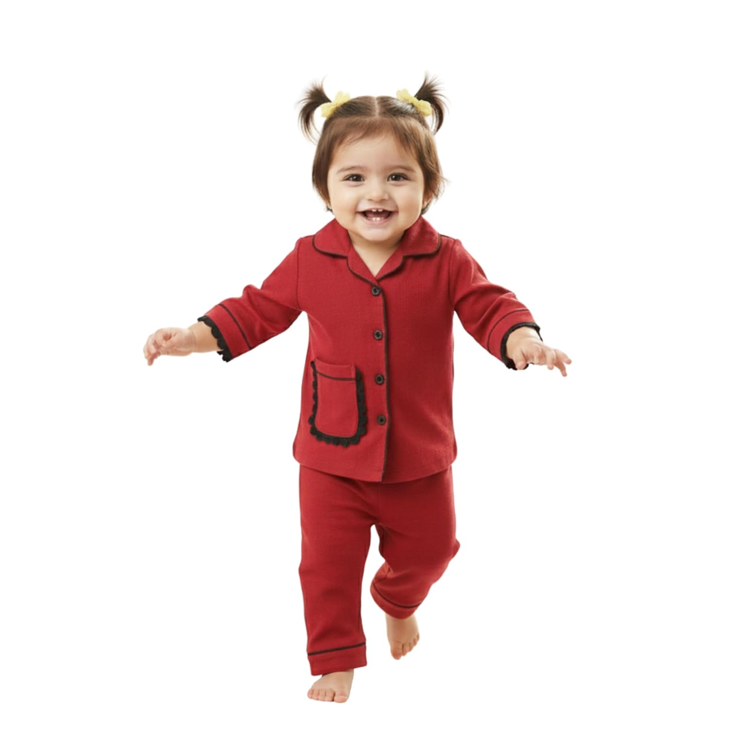 KOSHMOSH Pure Cotton Baby Night Suit for Girls | Comfortable Kids Sleepwear Set | with Cute 3/4th Kimono Style Sleeves I N... - Review, Price and Buying Guide