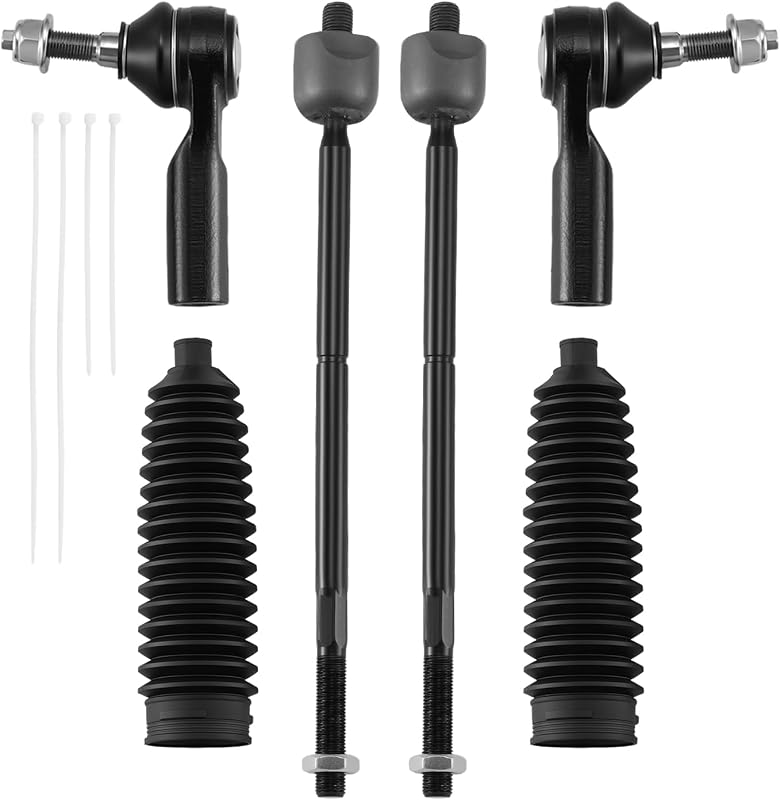 Kit de terminais de direção internos e externos BDFHYK com coifas para Ford Mustang 2005–2010 – 6 peças