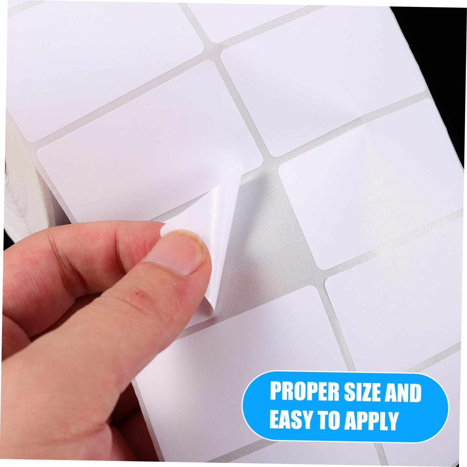 Rollo de Etiquetas Térmicas Autoadhesivas en white para Oficina | 1 Rollo, 3000 Hojas, Papel Estucado Adhesivo, Apto para Etiquetado de Direcciones