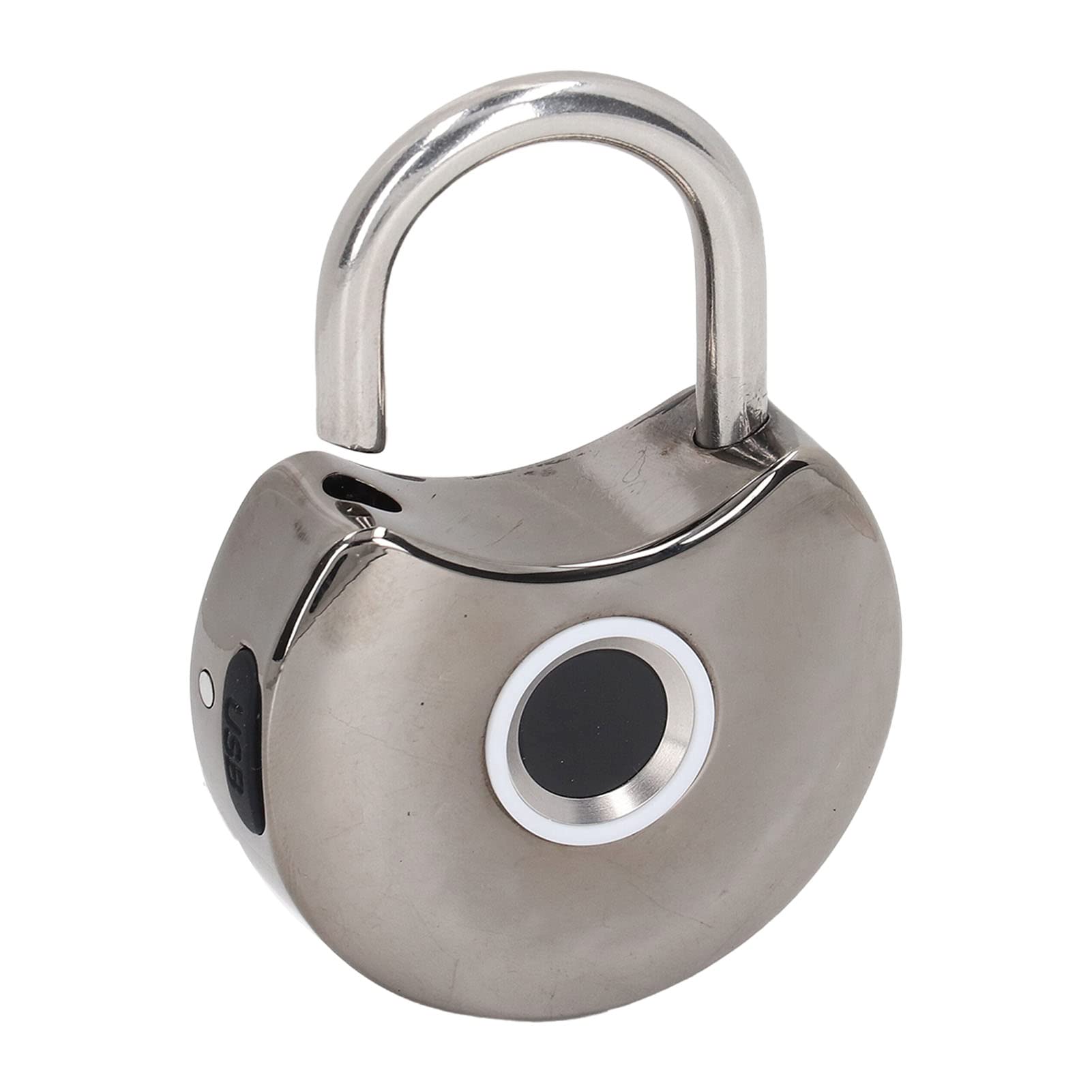 Candado de Huella Digital, Cerradura Inteligente USB con Llave,
