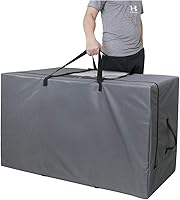 Vista 9 de Cuddly Nest Bolsa de almacenamiento plegable para colchón, funda de transporte resistente para cama de invitados de tres pliegues