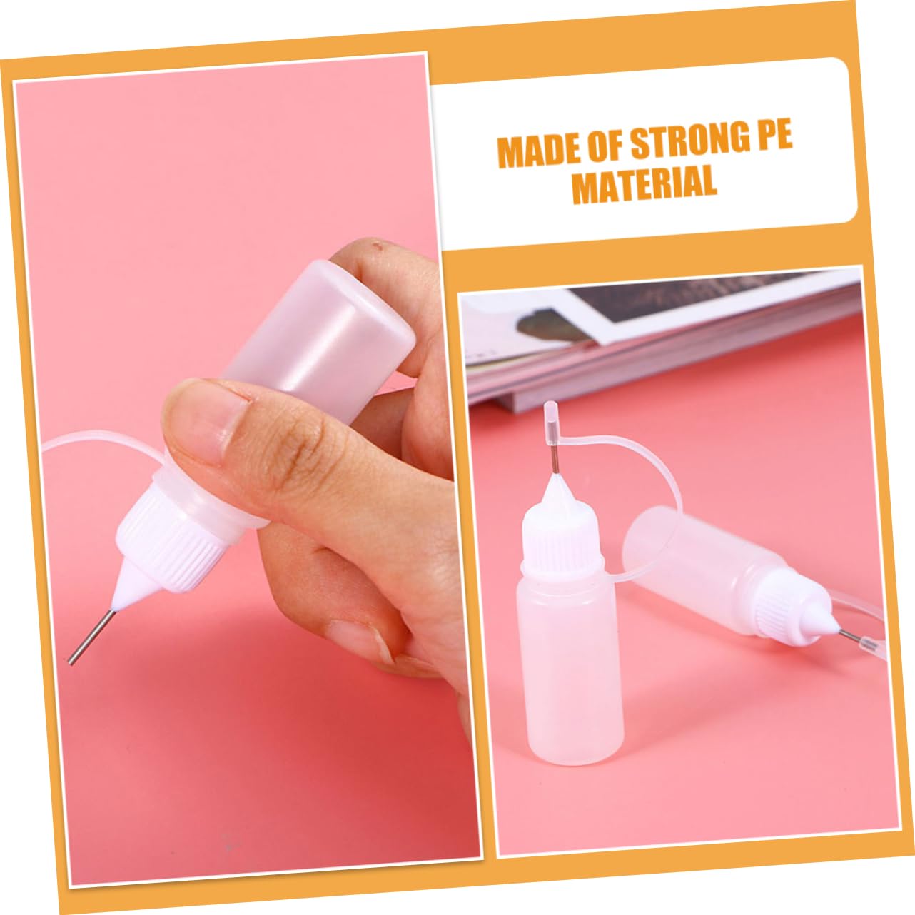 iplusmile 100stücke Quetschflasche Präzisions-applicator Für Kleber Öle Und Kosmetik Lebensmittelechte Pe Flasche Mit Dichten Verschlüssen Für -projekte Und Reisen