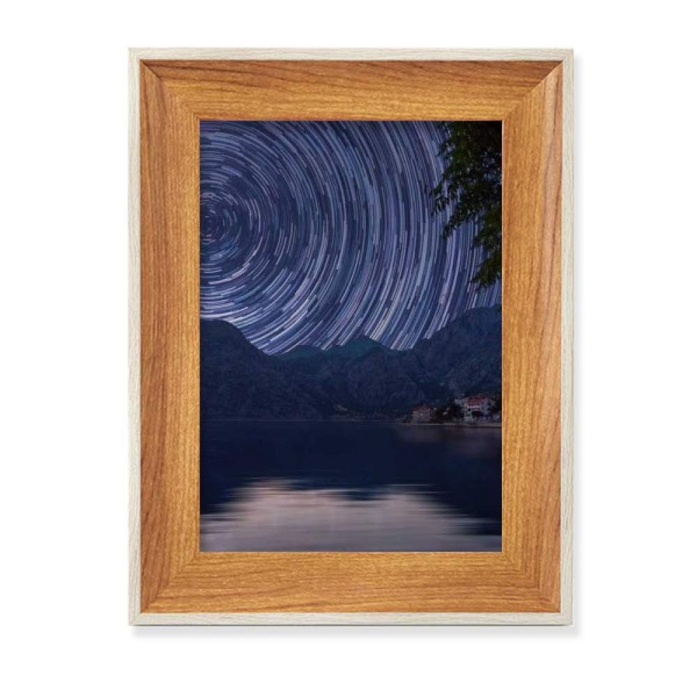 Étoiles Nuit Cadre de Photo en Bois de Bureau pour Ranger Vos Souvenirs