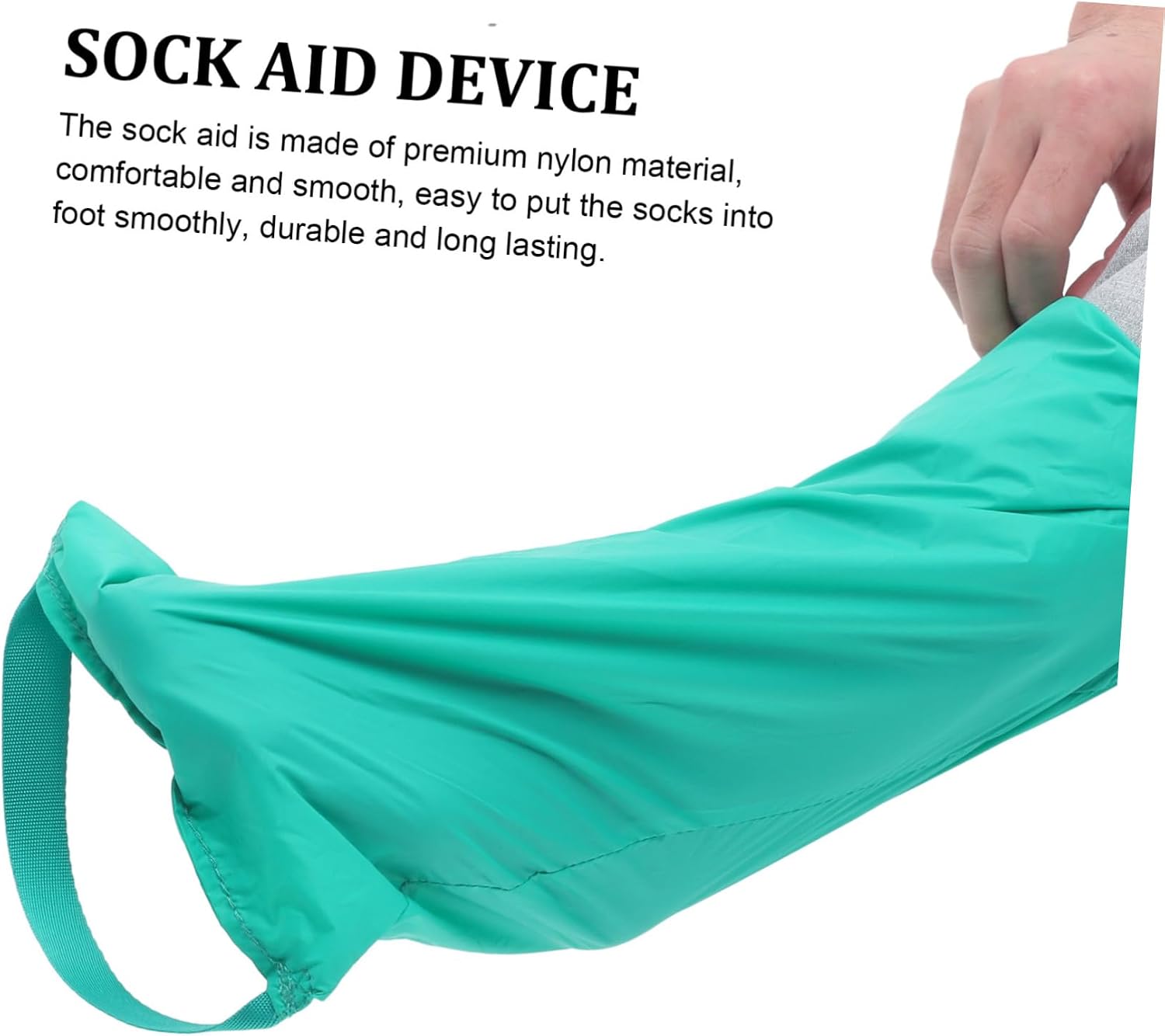 Convenient Sock Aid Tool for Disabled Soft and Smooth Stocking Helper for Seniors and Pregnant Women Easy to Use Sock Wearing Device for Reduced Mobility No Bending Required