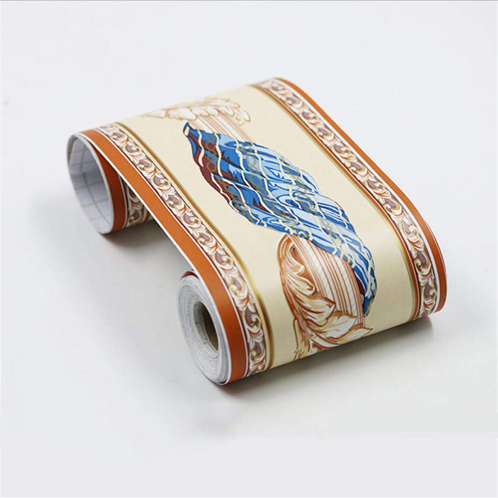 Guest Ruyunlai Blue Vine Peel And Stick Wallpaper Border Self-Adhesive Wall Border Sticker Home Ceiling Decorative Border For Bathroom Living Room Kitchen 10Cm X 900Cm