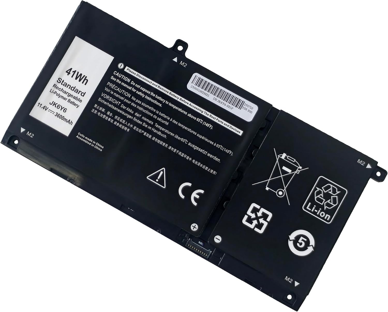 JK6Y6 Laptop Battery for Dell Inspiron 5400 5505 5501 5405 7405 5402 5406 5502 7506 5300 5301 | Dell Latitude 3410 3510 3120 | Vostro 550 1 540 1 5502 5402 5301