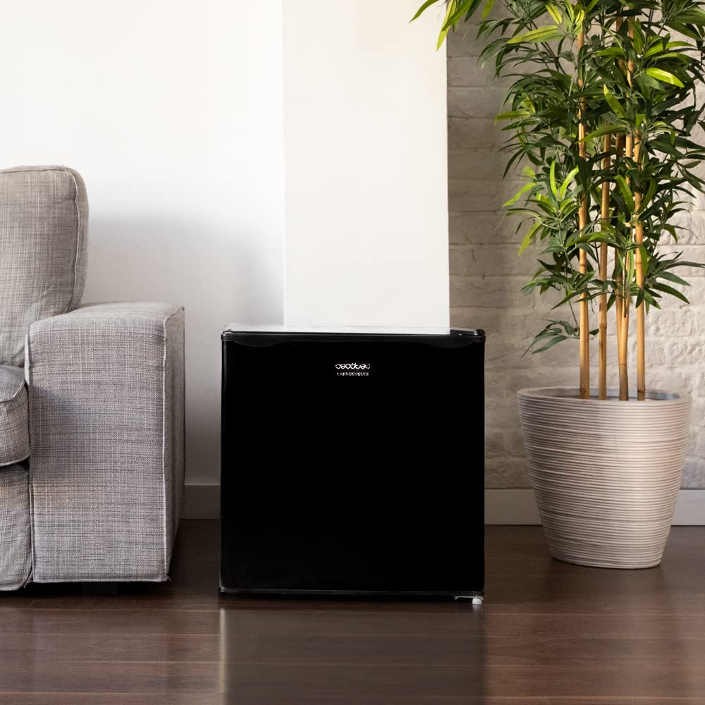Cecotec Mini Frigo GrandCooler 20000 SilentCompress Black 46 L Porte Réversible Petit Congélateur