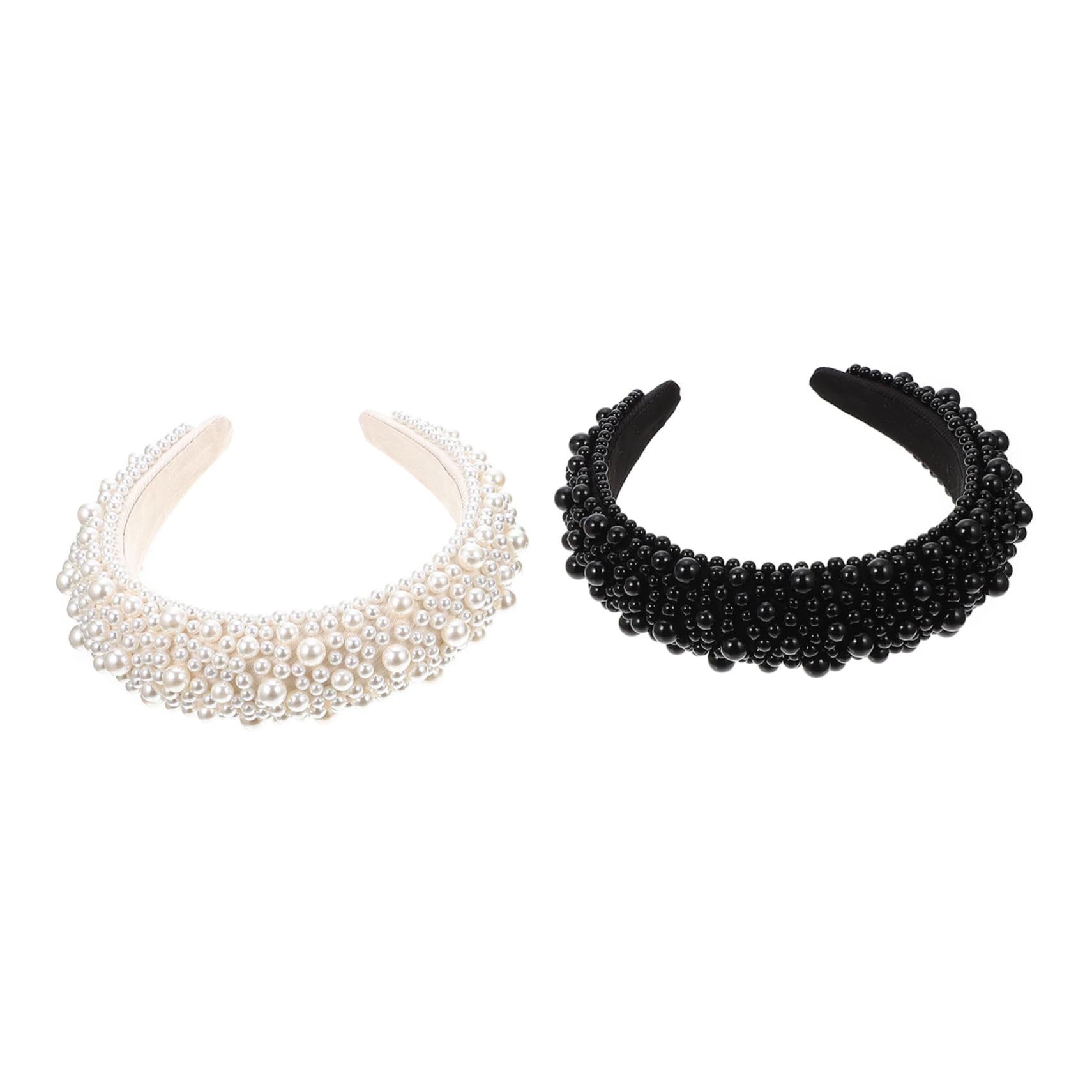 Cerchietto per Chioma per Donna con Decorazioni a Sfera, 2 Pezzi | Imbottitura in Spugna e Plastica, Leggero e Decorativo, per Feste e Make-up