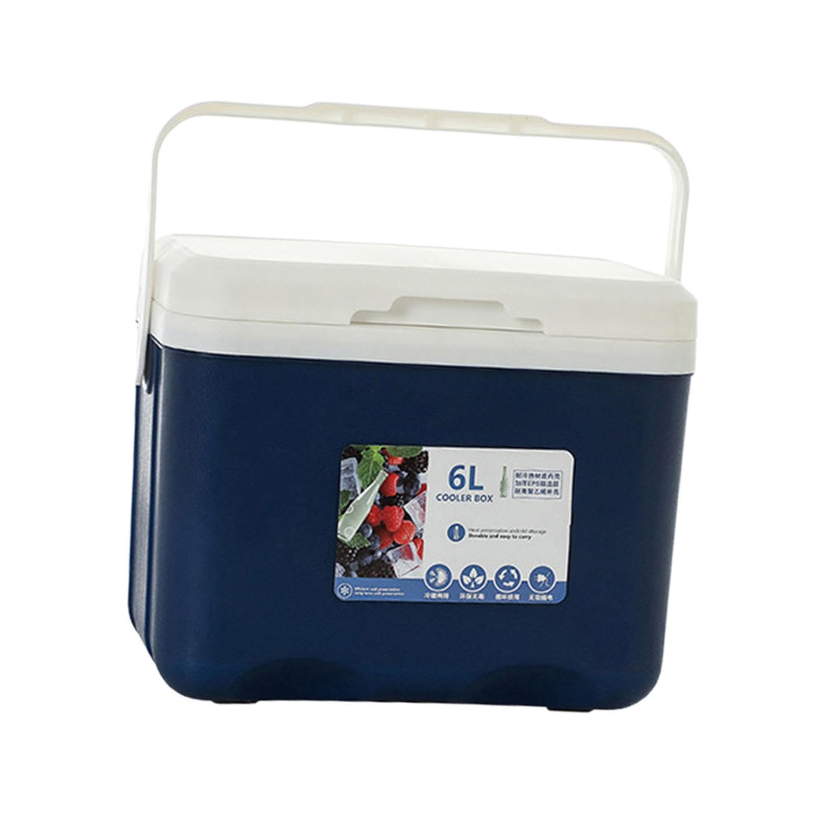 Contenitore termico per alimenti surgelati, per spedizioni a freddo, per campeggio, isolamento efficiente per preservare la freschezza, picnic, gite di pesca, viaggi, Blu, 27x18x23cm
