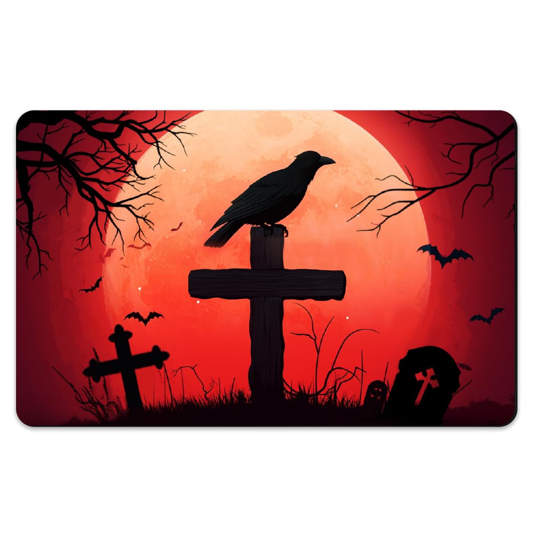 Peacoblue Crow Grave Card Skin Stickers, Credit Debit Card Decal