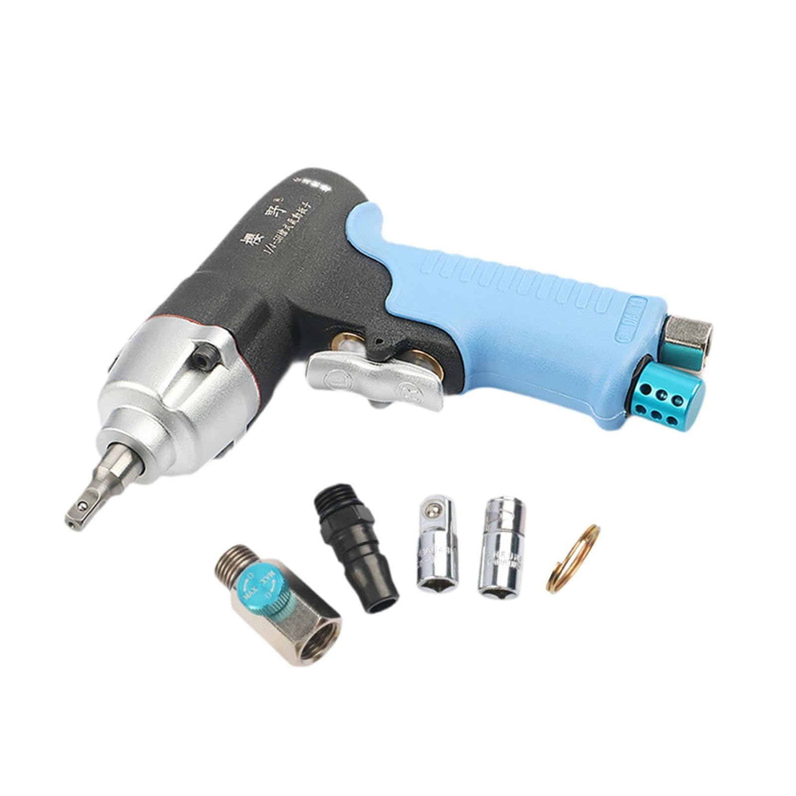 AMSLSIU Portable Pneumatic Impact Wrench Tool Wrench Mini with Essential Accessories Quick Automotive Repairs Auto Repair Mini Impact Auto Maintenance Air