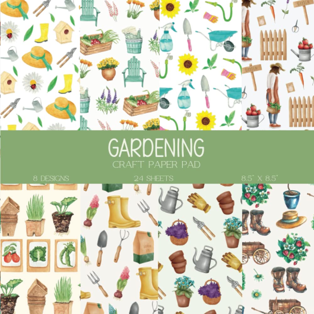 Gardening Craft Paper Pad: Garden Scrapbooking Paper