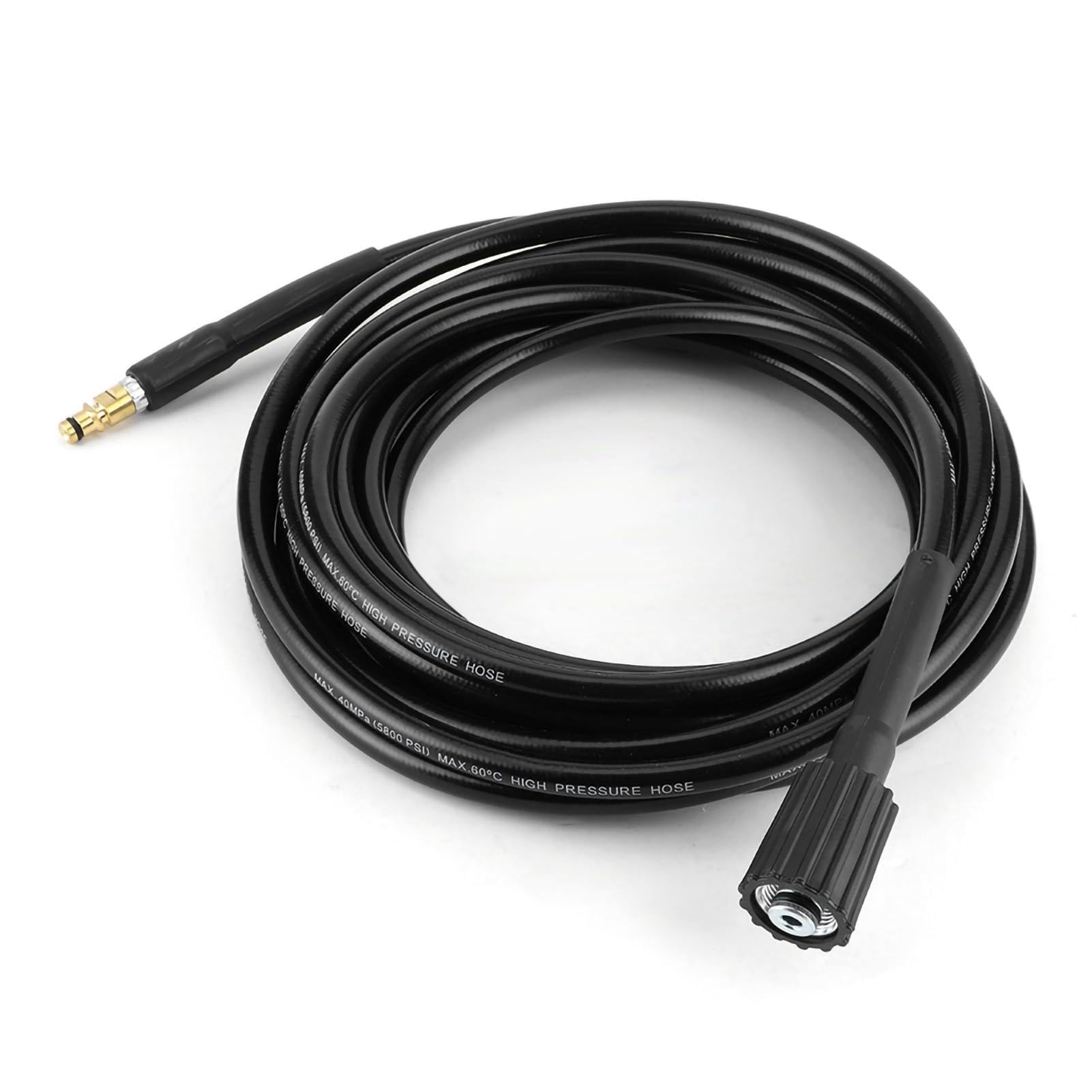 Tubo Flessibile per Lavatrice ad Alta Pressione 40MPa 5800PSI Tubo Flessibile per Lavatrice Automatica Tubo in Gomma per la Pulizia dell'Acqua Adatto per K2 Tubo Flessibile per (15m)