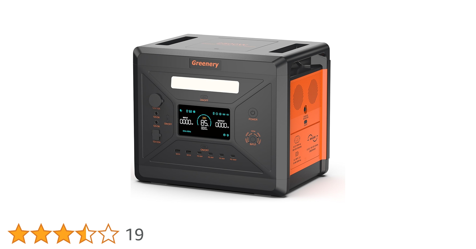 Amazon.co.jp: Greenery G2500 ポータブル電源 大容量 長寿命 リン酸鉄