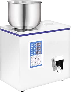 Happybuy Powder Filler Machine 2-100g Automatic Particle Weighing Filling Machine for Tea Seed Bean Food Grade Stainless Steel Subpackage Device - coolthings.us