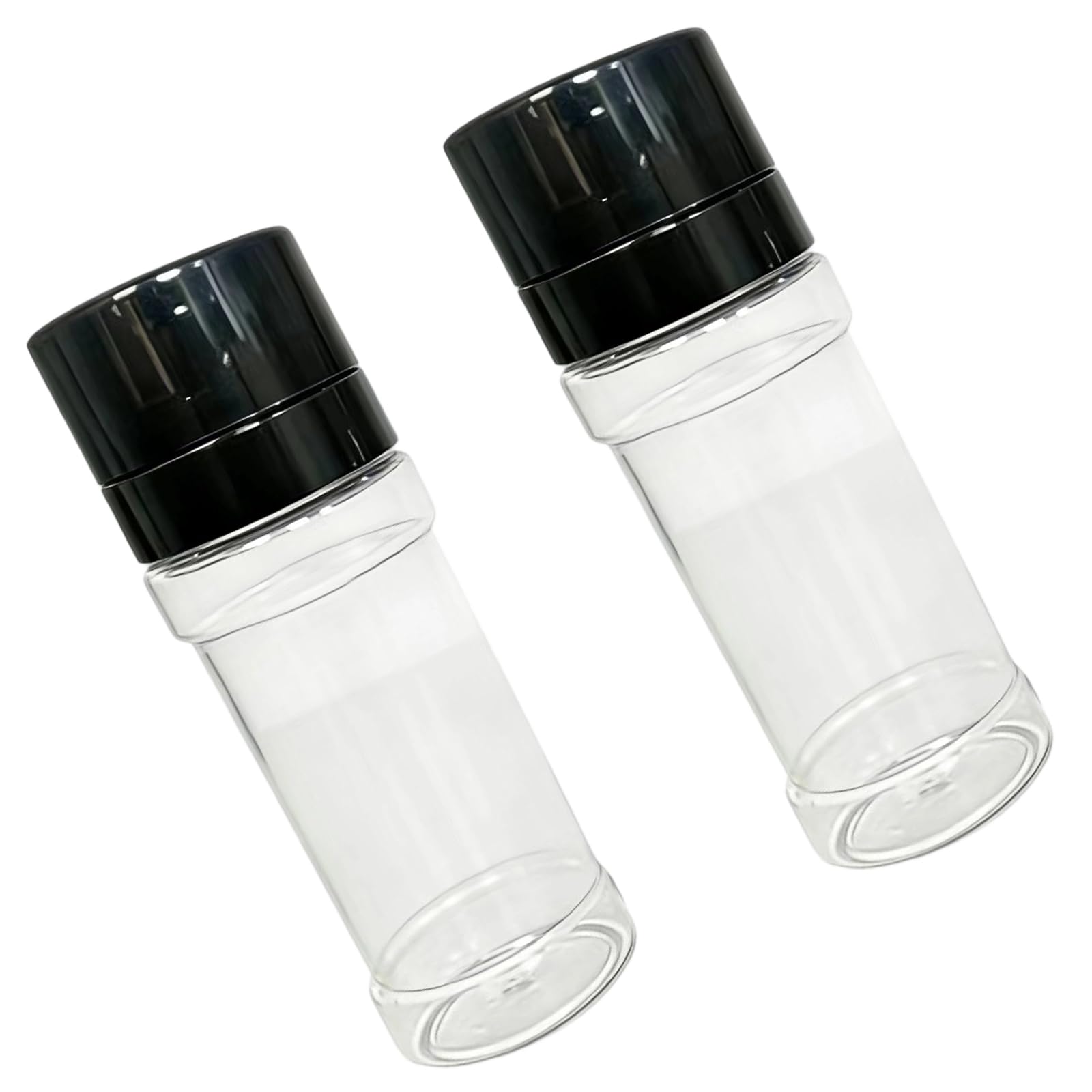 Tsynapter 2Pieces 100Ml Salt and Peppers Shaker with Visible Levels Indicators and Ergonomic Designs Camping Salt Stirrer Camping Stirrer