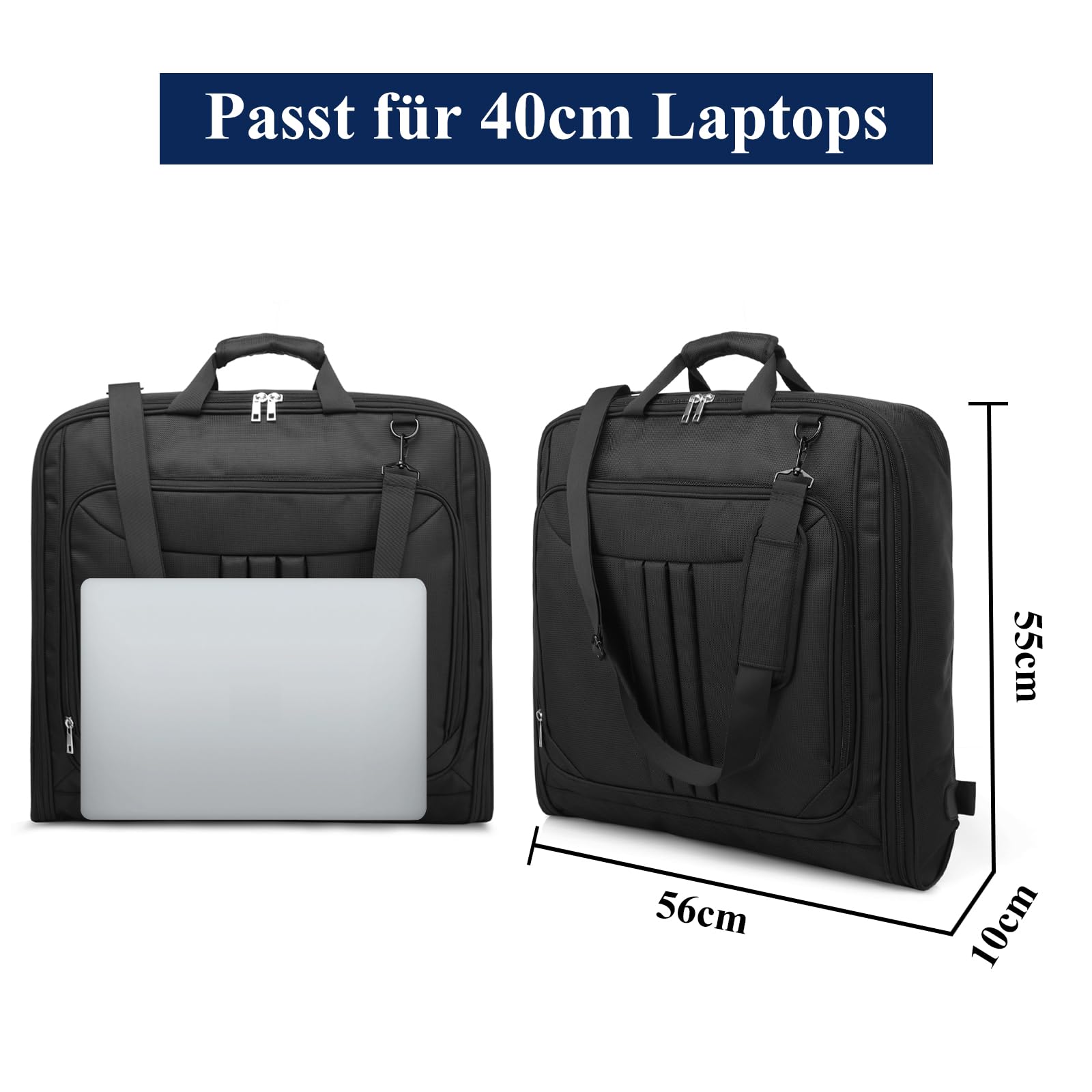 porta abiti da viaggio,porta abito da viaggio uomo,borsa per abiti da uomo,borsa da viaggio nera,bagaglio a mano pieghevole,valigia sospesa 2 in 1,borsa per trasporto abito da lavoro,per abito,cappott