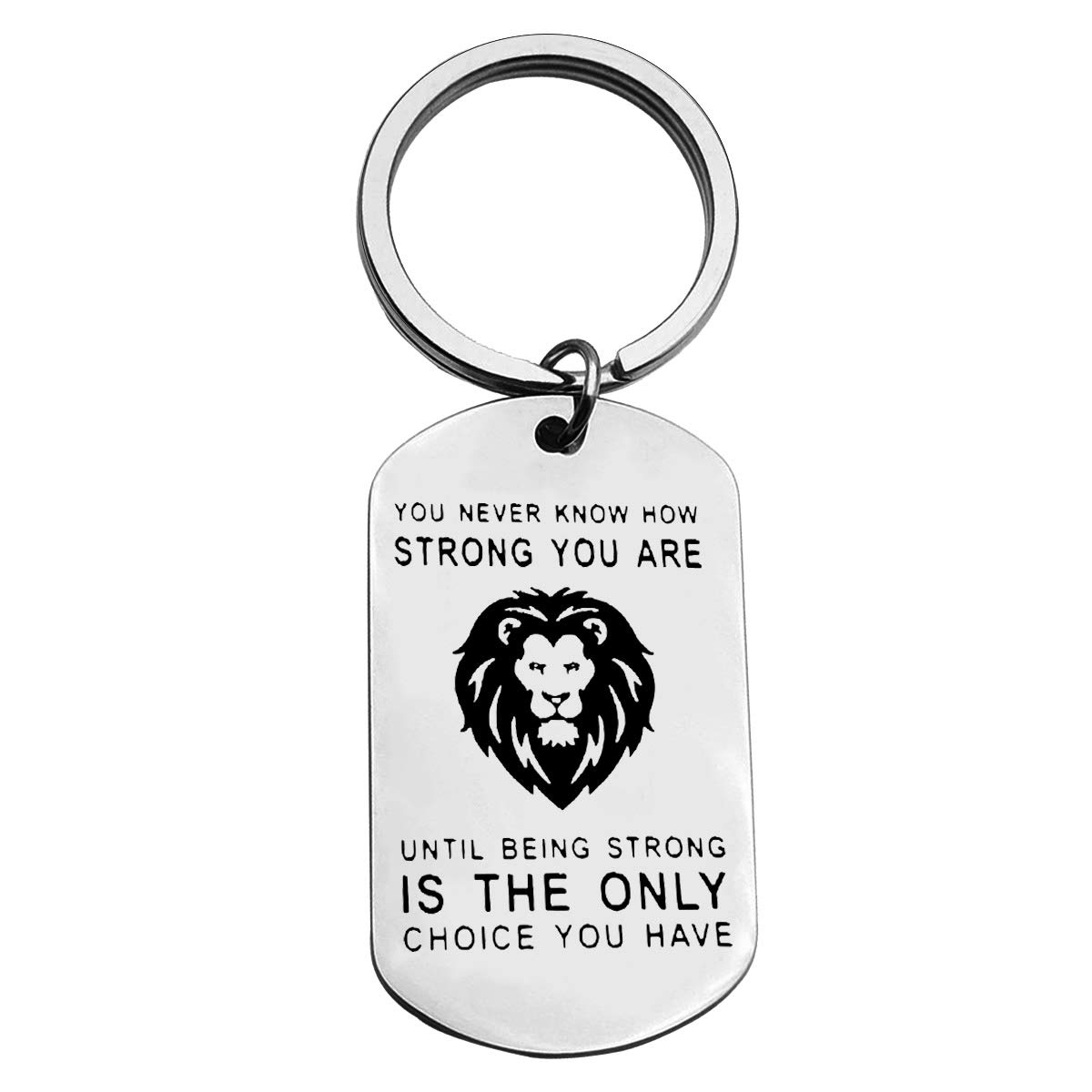 Inspirational Keychain Cancer Survivor Gift Breast Cancer Keychain Motivational Gift for Teens Boys Girls Encouragement Jewelry for Women Men Cancer Survivor Keychain Inspirational Cancer Fighter Gift