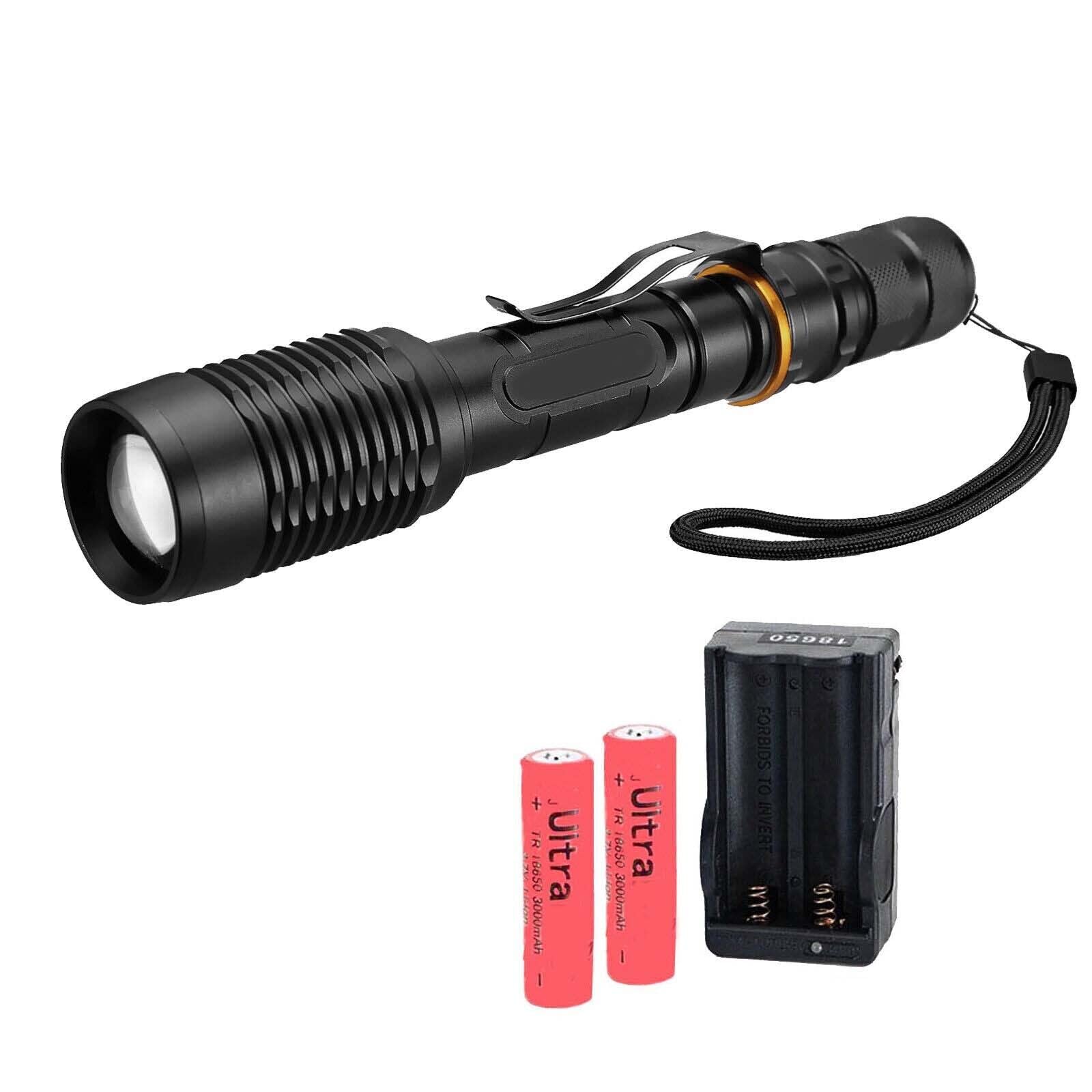 YGSellTactical Police 5 Modes LED Flashlight T6 Aluminum Torch Zoomable
