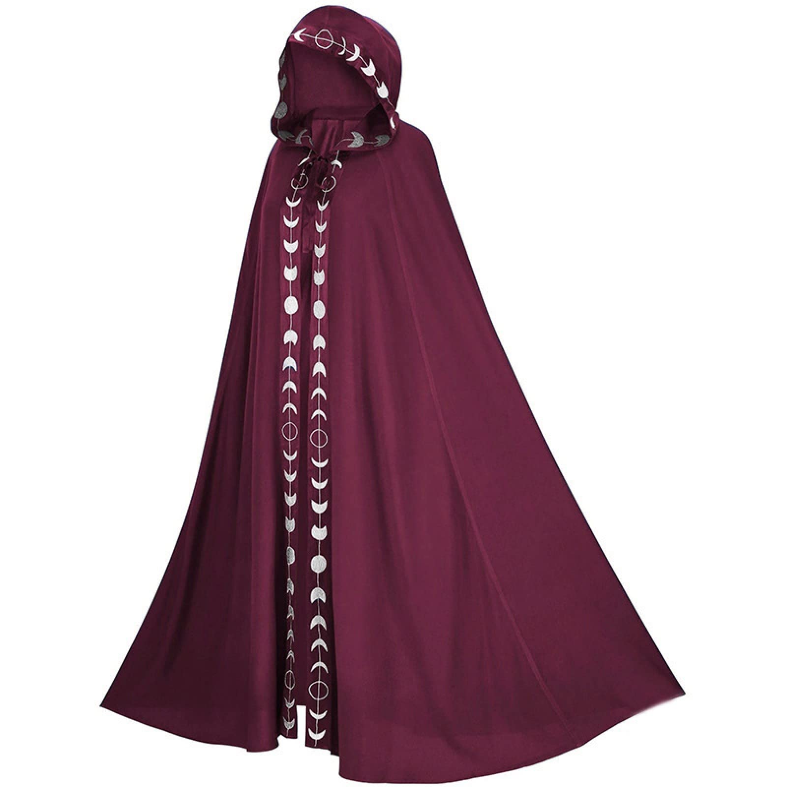 NCDUANSAN Gothic Harajuku Hooded Cloak Renaissance 5 Color Cloak Event Witch Halloween Cosplay