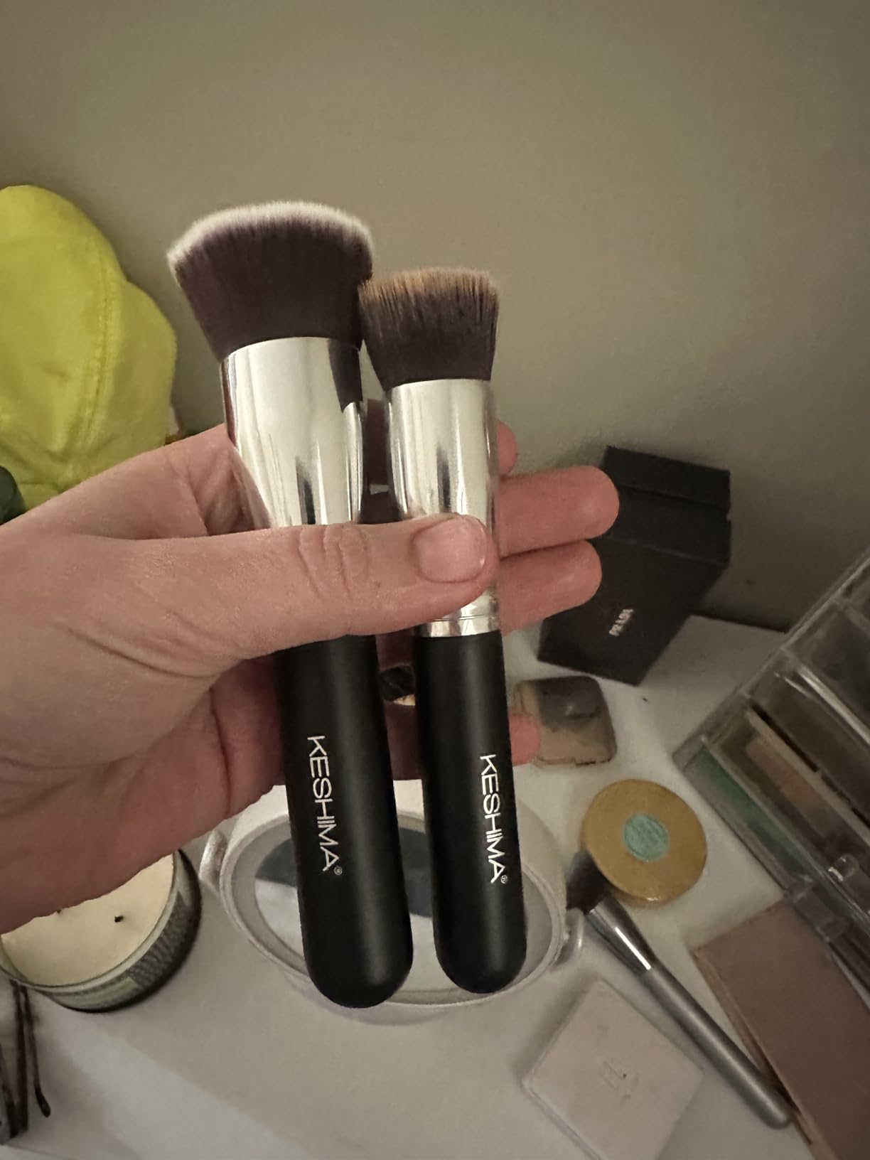 Kabuki Foundation Brush – Flat Top, Regular Size – Keshima