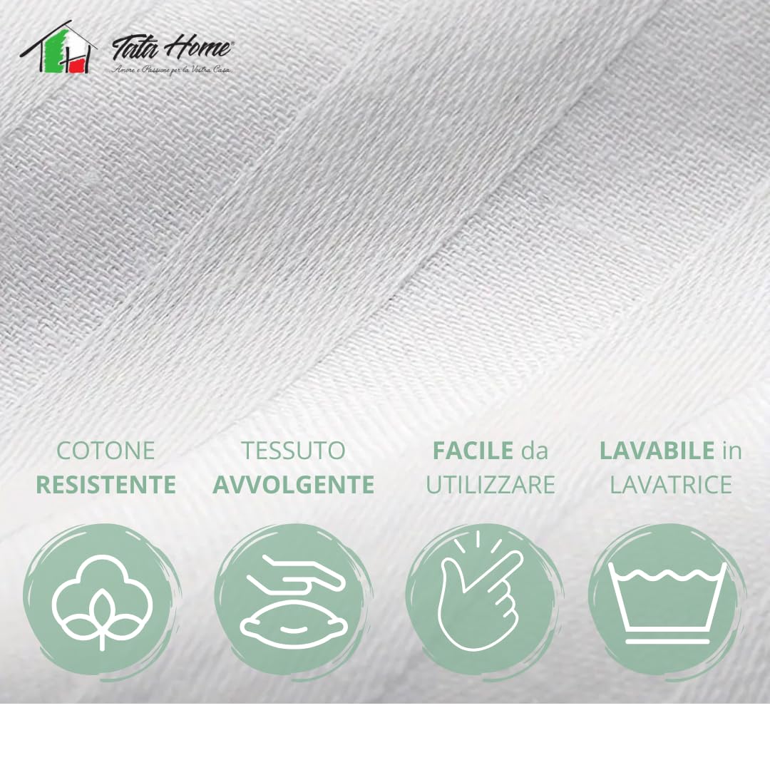 Federe Con Cerniera 50x80 Cm - 100% Cotone, Antiacaro, Confezione Da 2 - Foto 8