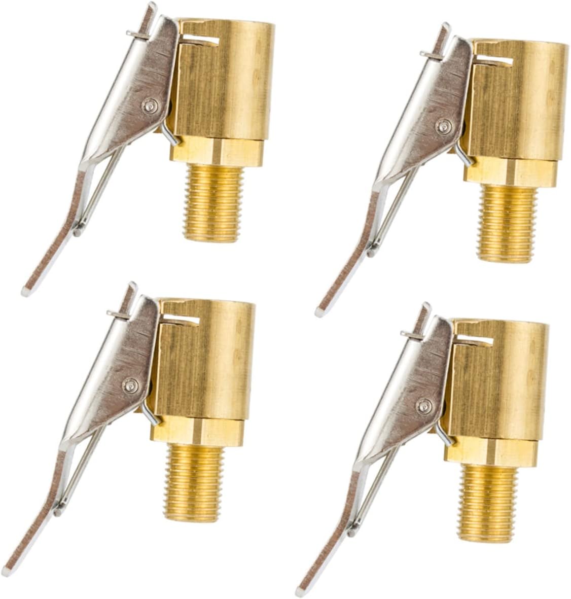 ULTECHNOVO 8pcs Tire Air Chuck Connector for Inflating Car and Truck Tires Brass Nozzle for Easy Attachment Lightweight and Air Valve Adapter