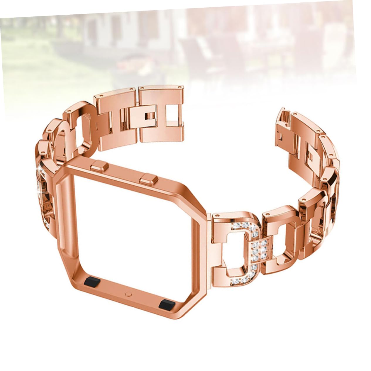 SECFOU Smartwatch-band Uhrenrahmen Strassbänder Band Mit Rahmen Ersatz Ansehen Arm Uhren Ersatz Uhrenarmbänder Aus Strass Ladung 3 Uhrenzubehör Aus Strass Für Golden