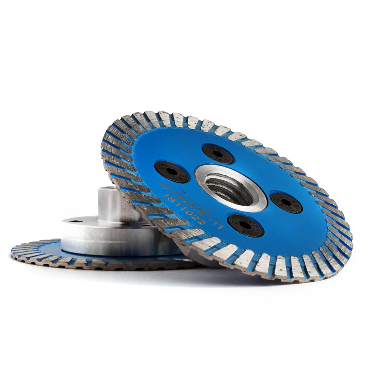 3'' Mini Engraving Diamond Saw Blade with RemovabIe Flange 5/8-11 Flange Cutting Disc Carving Stone Marble Concrete(1pc)