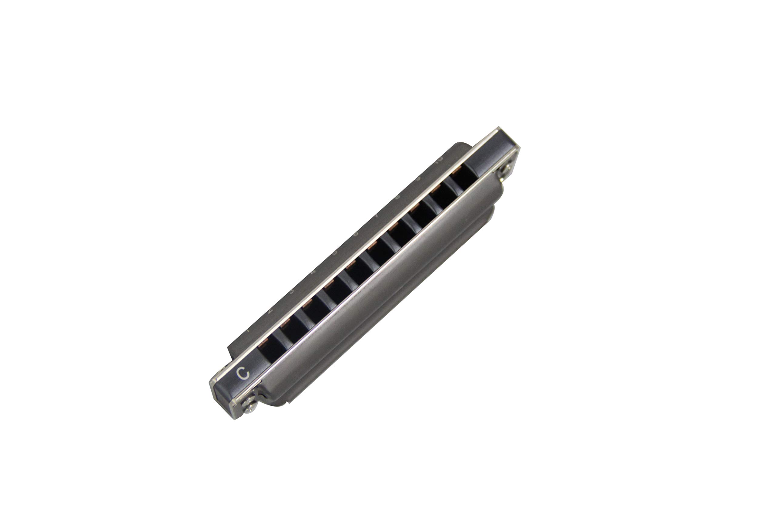East Top 10 Holes Professional Diatonic Blues Harmonica Key of C per adulti, musicisti professionisti e studenti