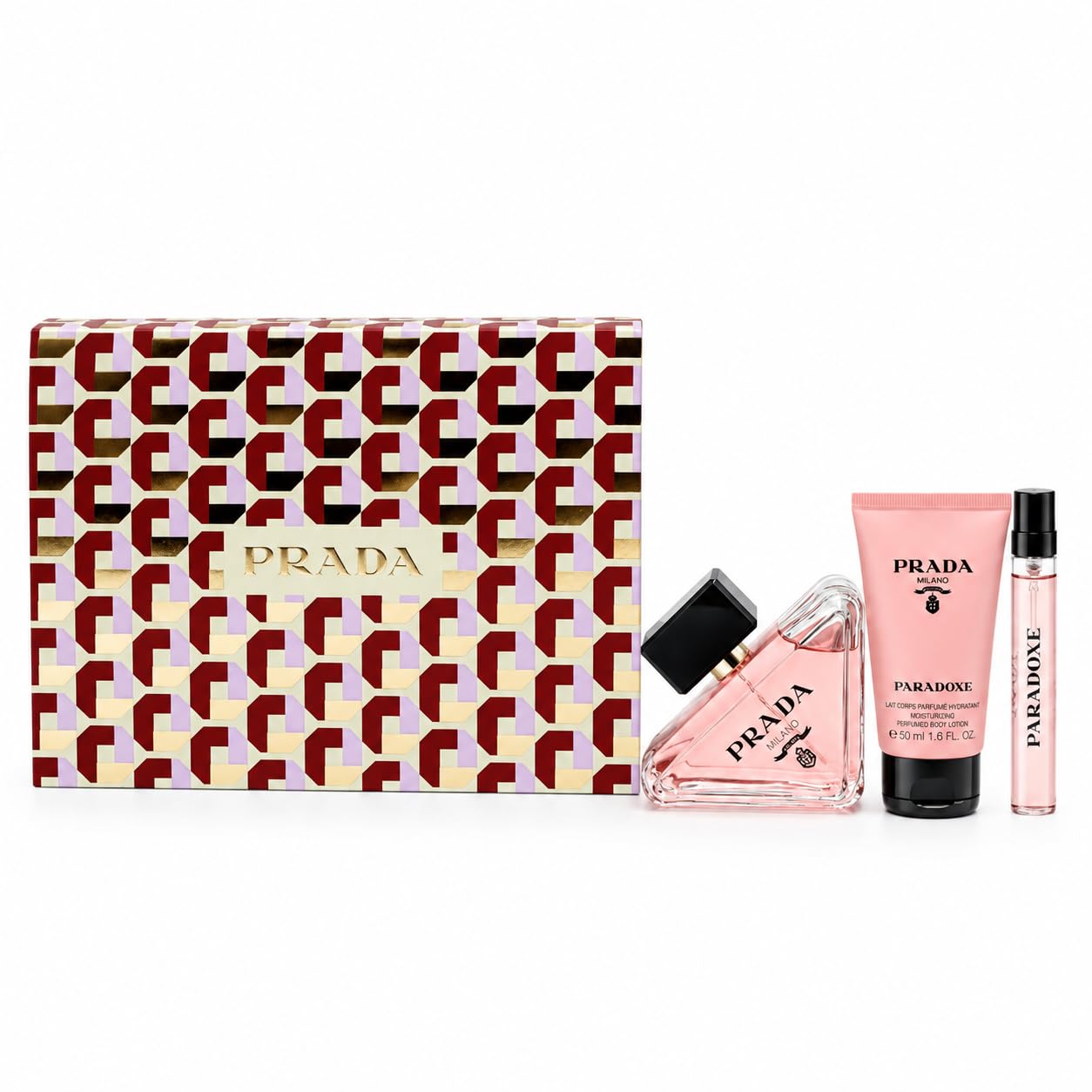 Prada Paradoxe Gift Set - 90ml EDP, 50ml Body Lotion, 10ml Spray