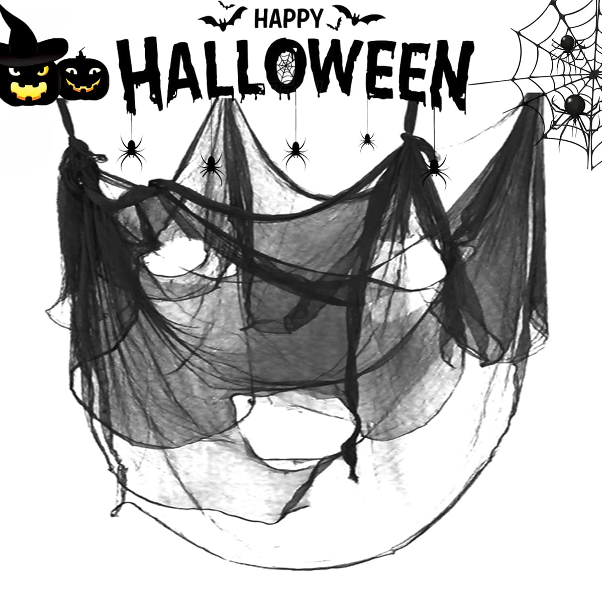 YUET 3pcs Segnale di Pericolo Halloween Esterno Decorazione per Giardino Pianta Prato Strada