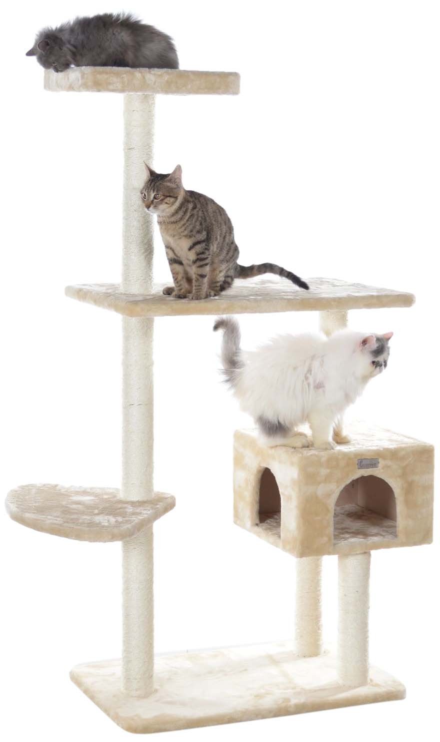 GleepetGP78560321 Cat Tree, 57-Inch, Beige