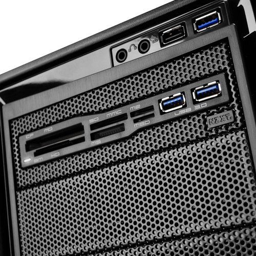 NZXT Aperture M Internal 5.25-Inch Mesh Card Reader with 2x USB 3.0 (AA-APMU3-B1)