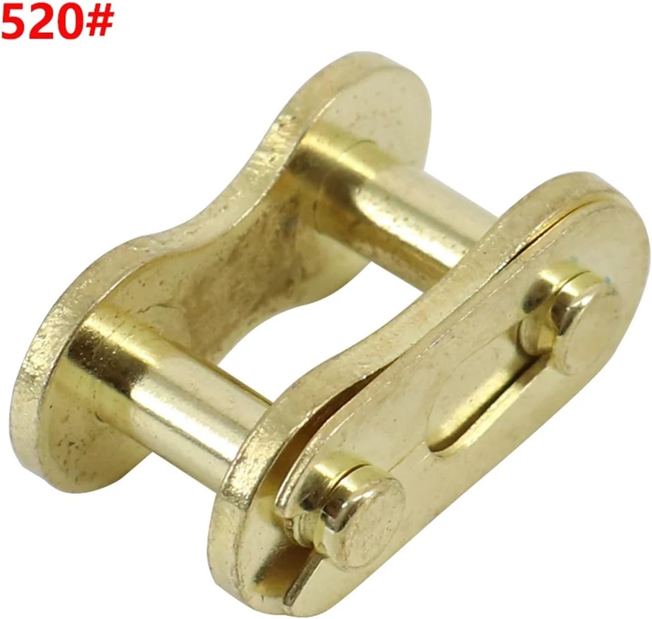 Roller Chain Connecting Link 15pcs 25H T8F 420 428 520 530 Chain Master Link Pocket Dirt Pit Go Kar Motorcycle Spare Parts for Motorcycle Go-Kart(Gold 428)