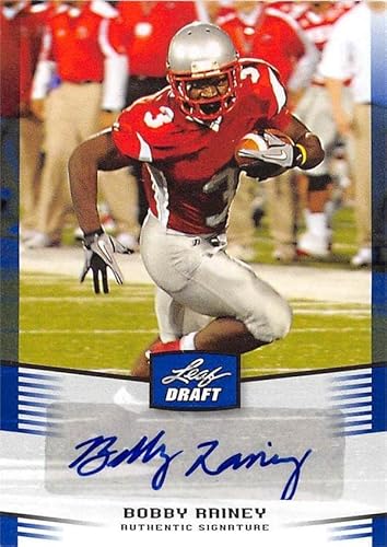 Bobby Rainey signed Football Card (Western Kentucky Hilltoppers) 2012 Leaf Draft Rookie #BR1 - Football Slabbed Autographed Rookie Cards