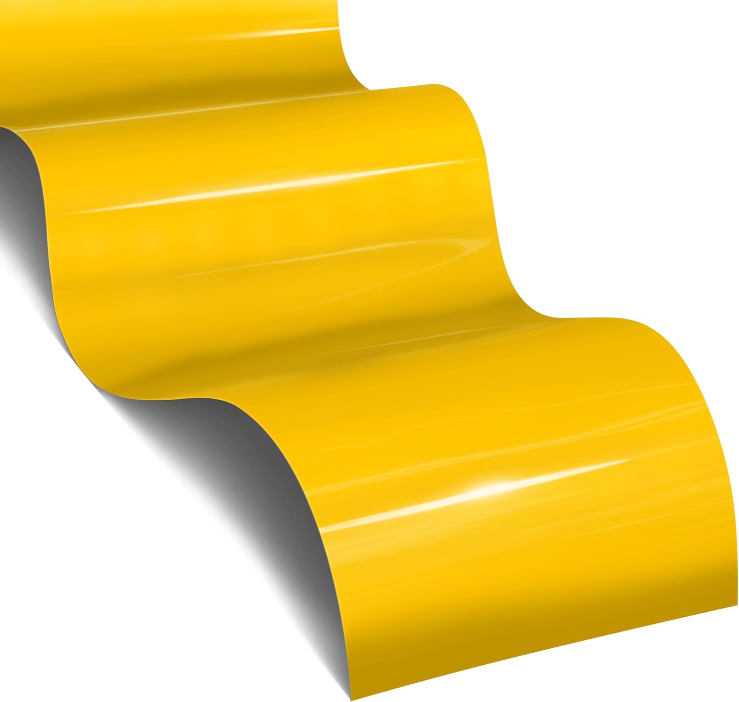 VViViD DECO65 Ultra Yellow Gloss Premium Series Craft Vinyl (50ft x 1ft)