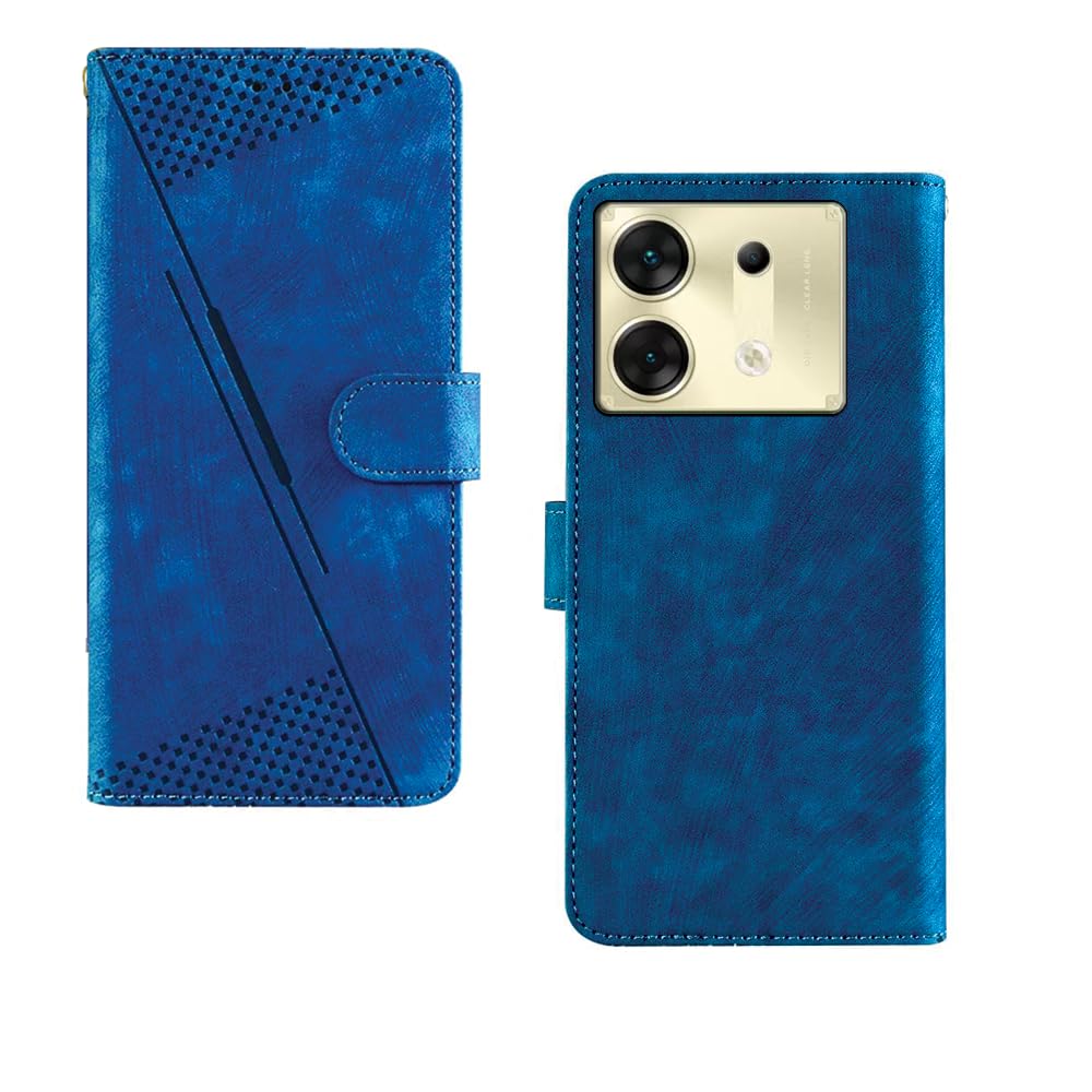 Pinaaki Enterprises Infinix Zero 30 5G Flip Cover | with Built in RFID Blocking Material | Card Pockets Wallet & Stand | Flip Cover for Infinix Zero 30 5G - Royal Blue (B0CKFL8LS1) Amazon Price History, Amazon Price Tracker