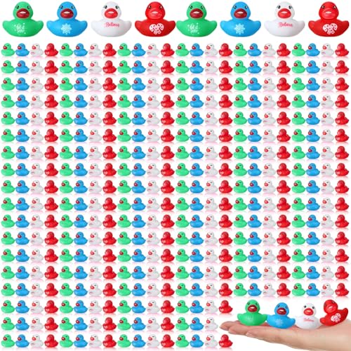 MiniInflat 400 Pcs Christmas Rubber Ducks