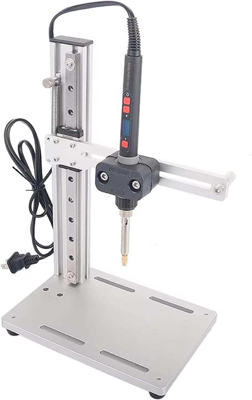 Vertical Heat Pressing Machine, Heat Set Insert Tool, Brass Insert Tip M2/M3/M4/M5/M6/M7/M8, Insertion Height 105mm, for Plastic and 3D Printing Components
