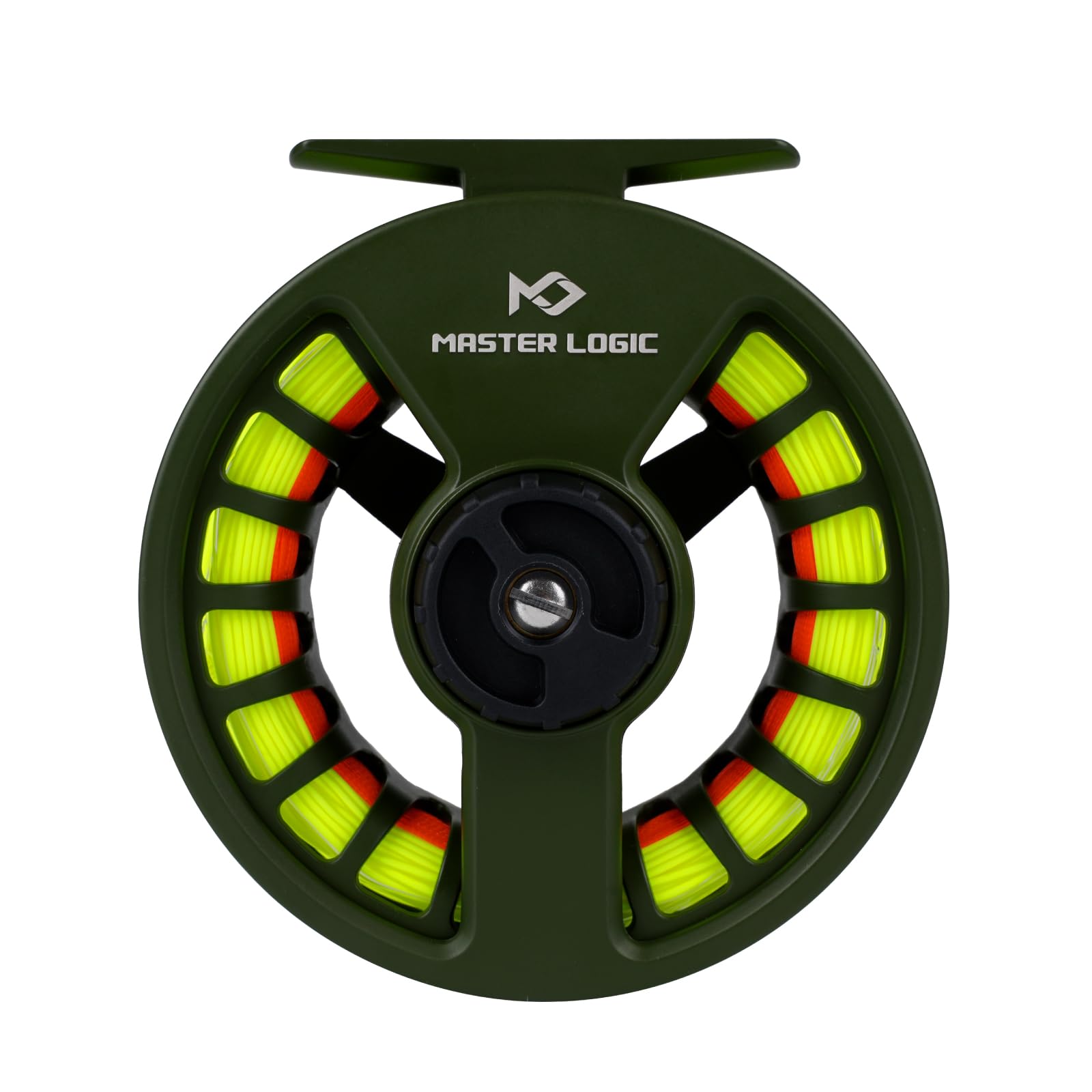 MASTER LOGIC Fly Fishing Reel 5/6wt - Aluminum Alloy Fly Reel with Pre-Loaded Line Combo, Durable Lightweight Design for Freshwater/Saltwater